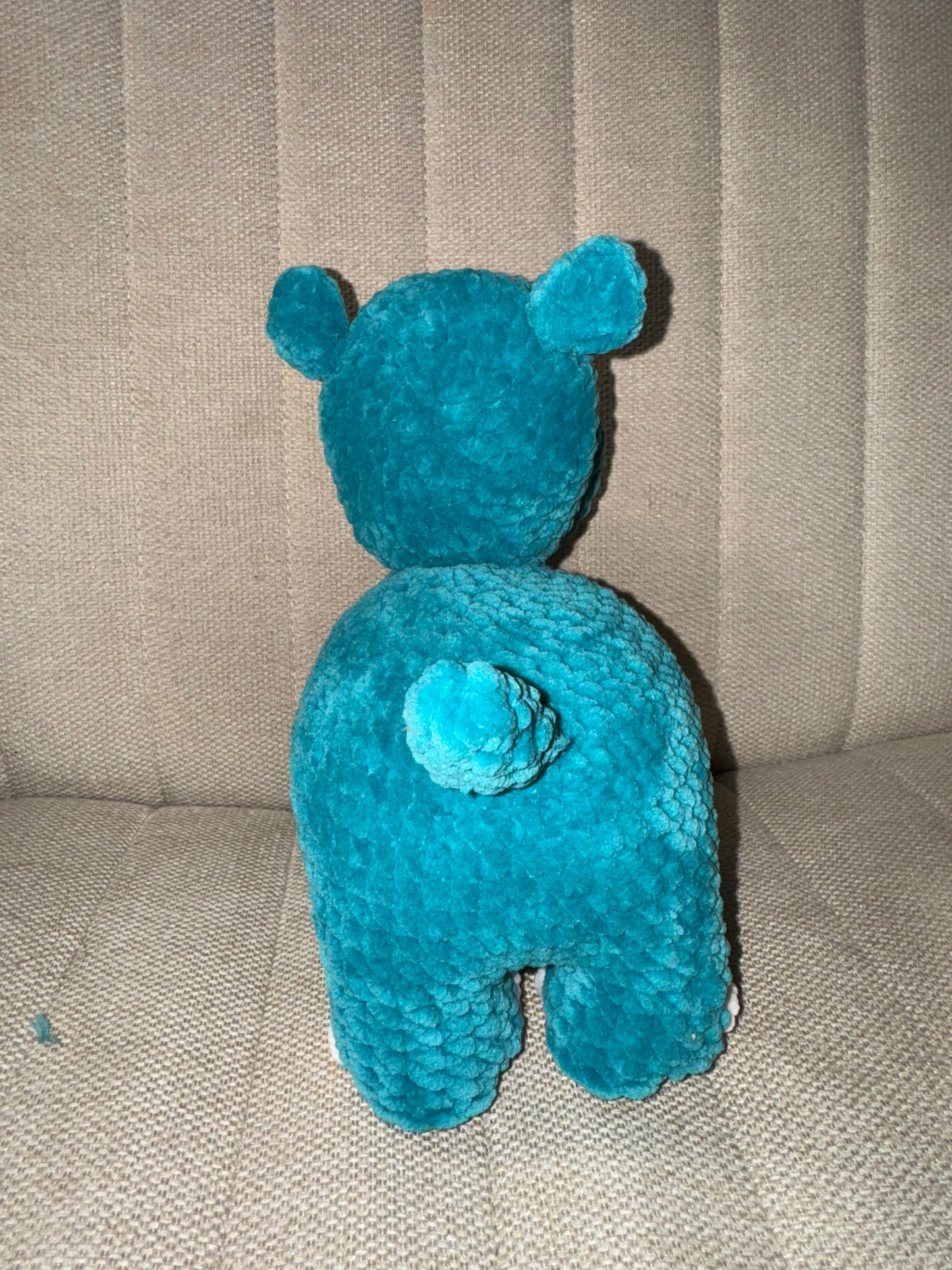Standing Teal Hippo.