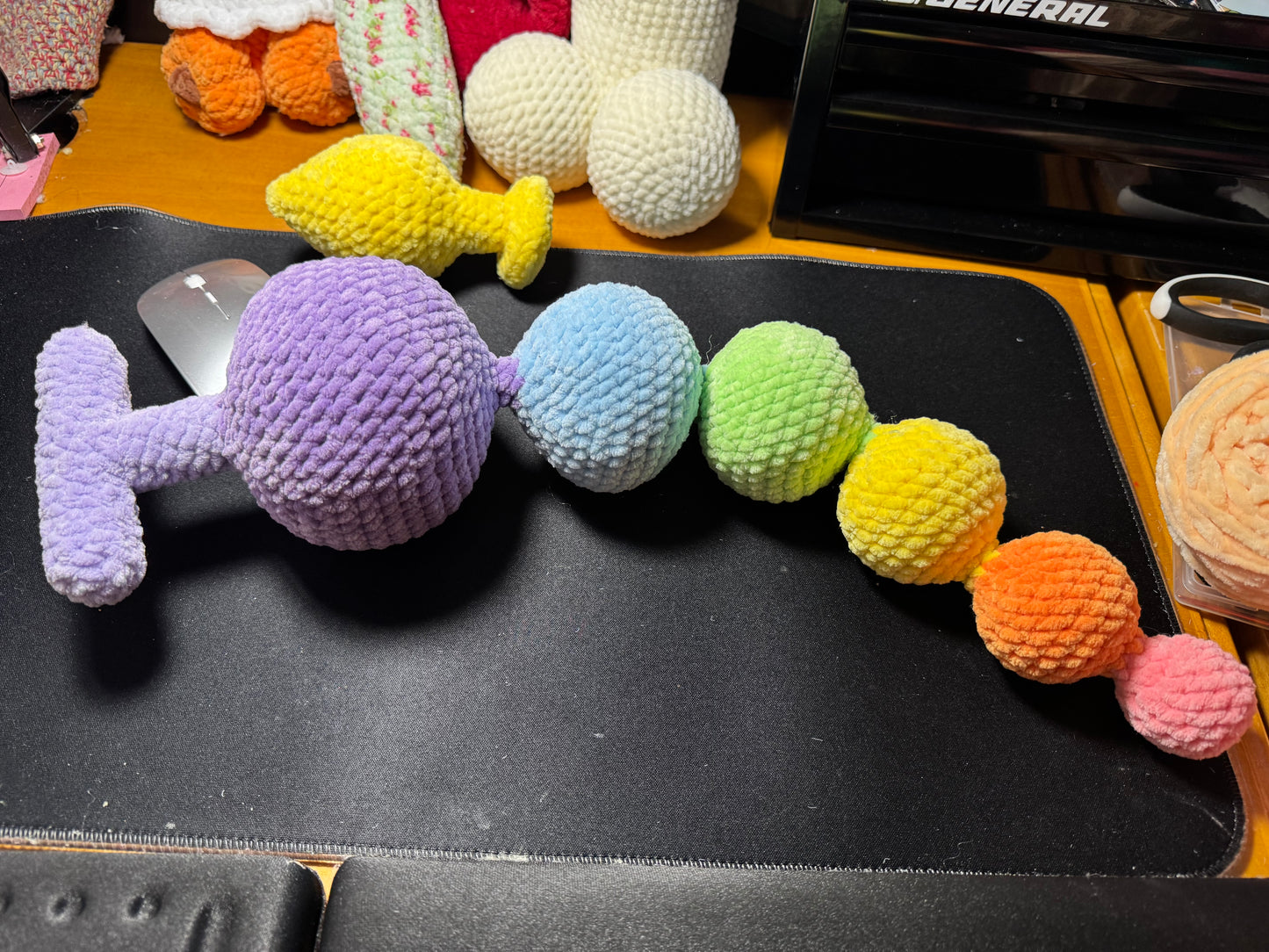 Crochet anal beads