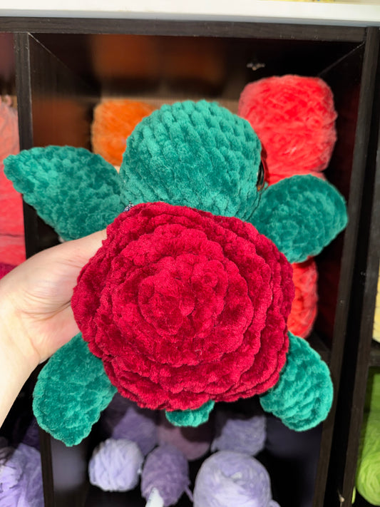 Large red rose turtle