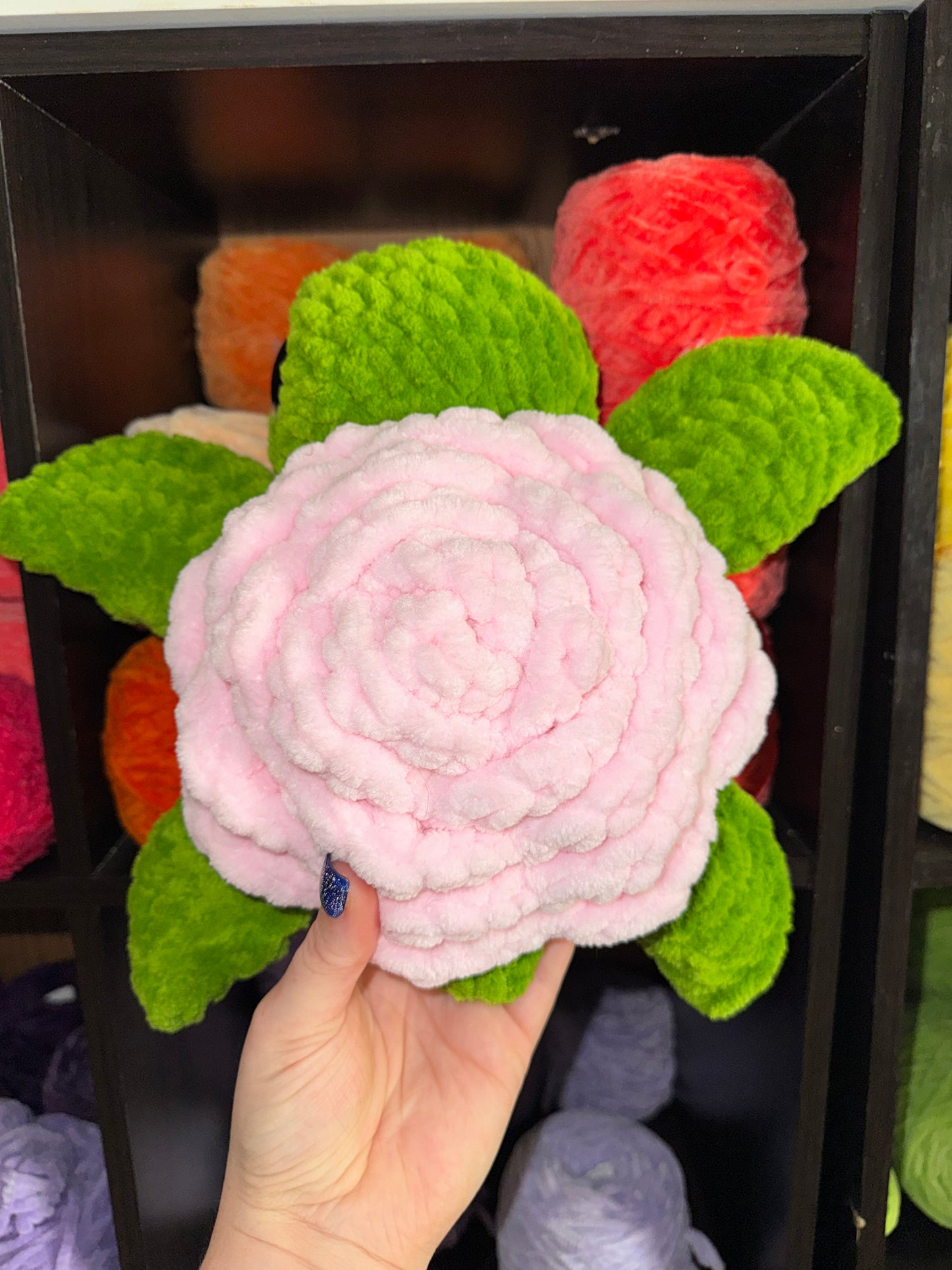 Large pink rose turtle