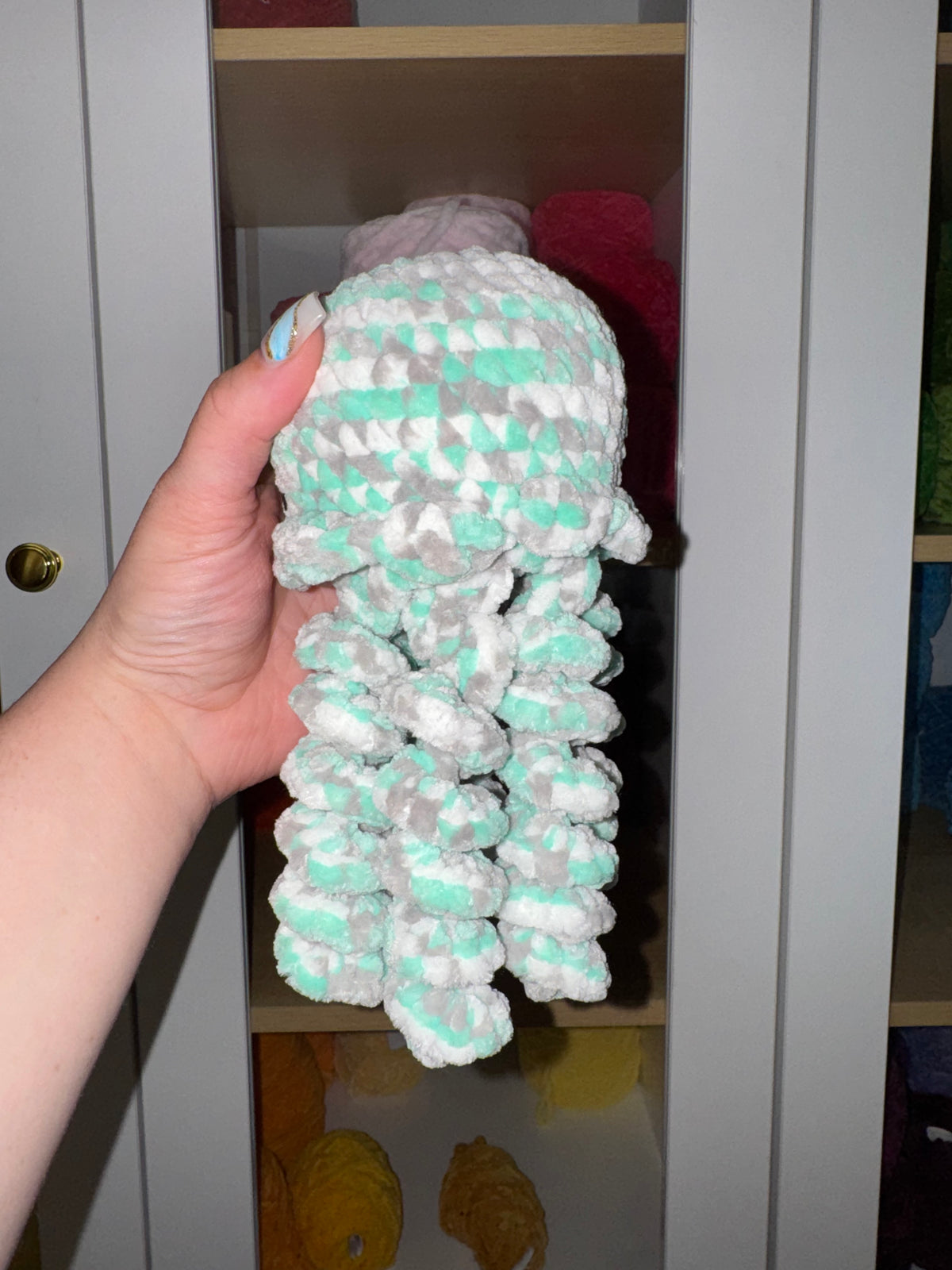 Speckled jelly teal/gray