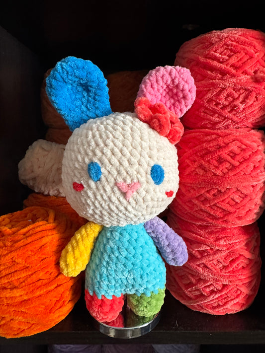 Colorful hello by bunny