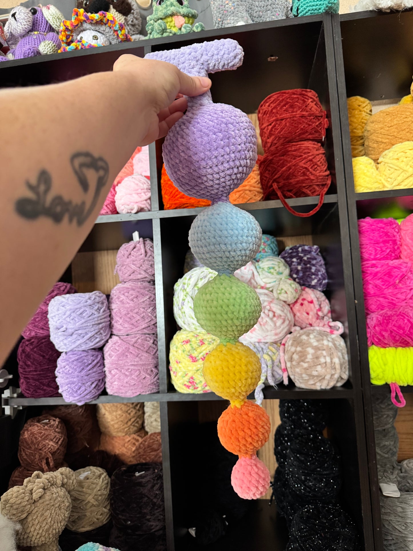 Crochet anal beads