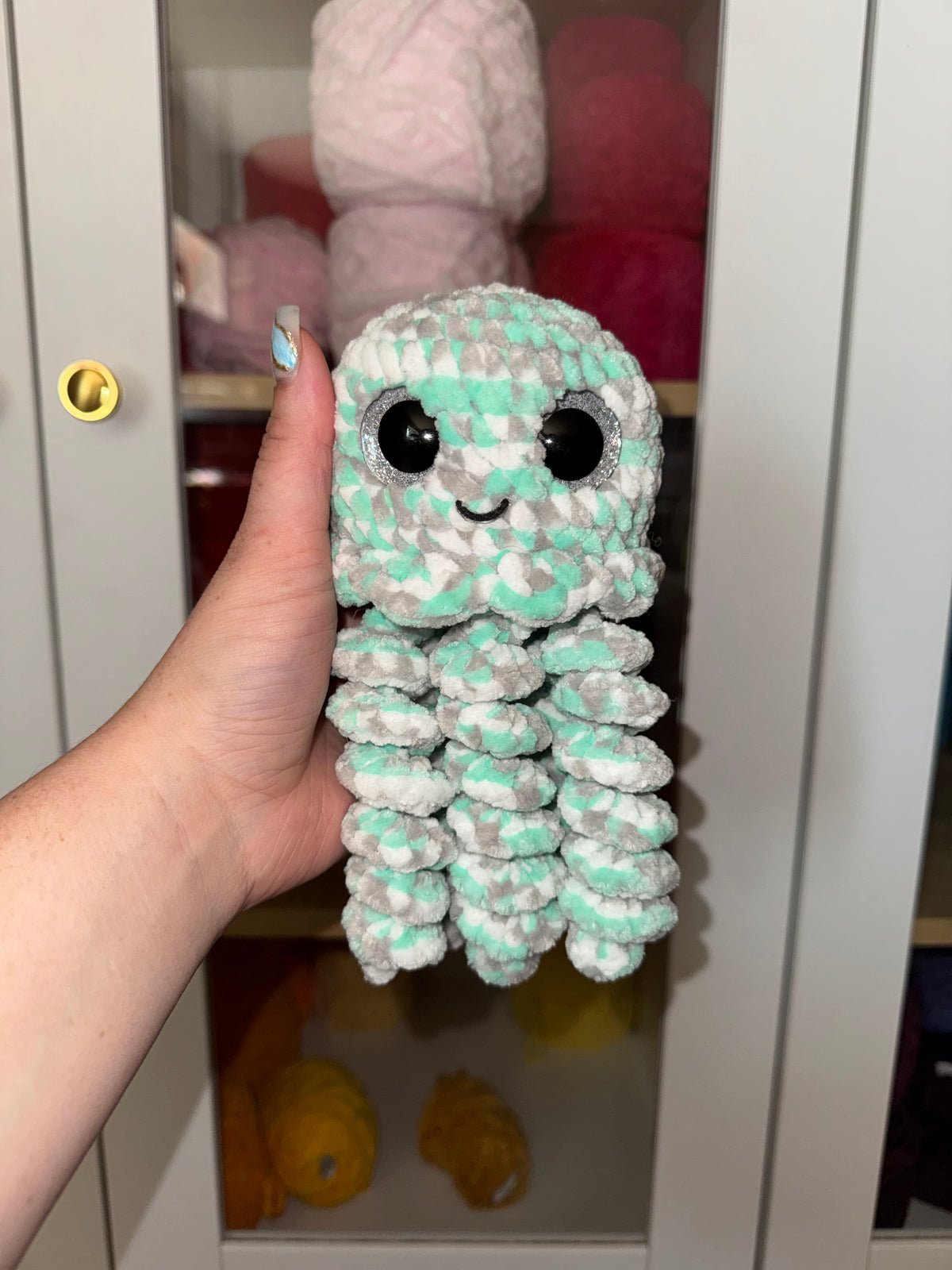 Speckled jelly teal/gray