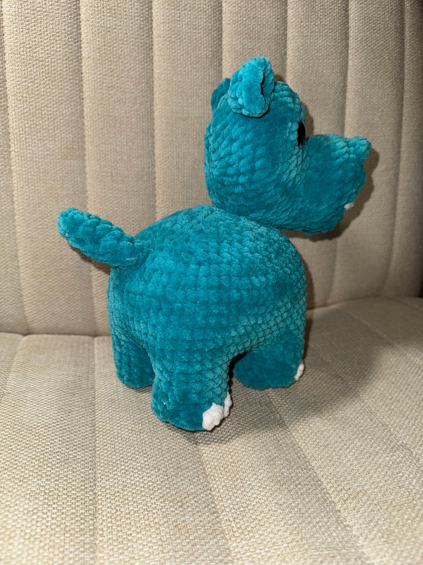 Standing Teal Hippo.
