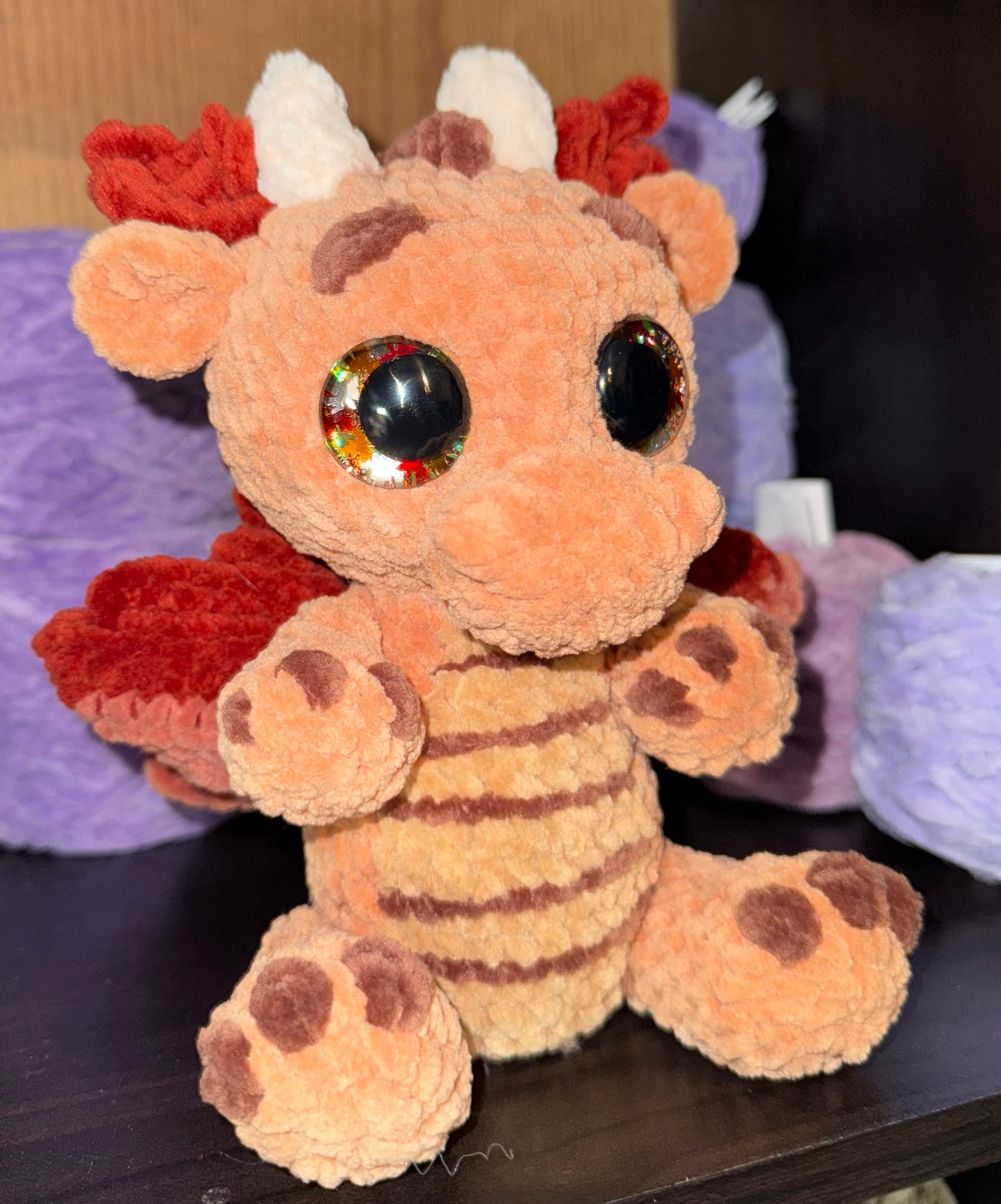 Crochet maple dragon