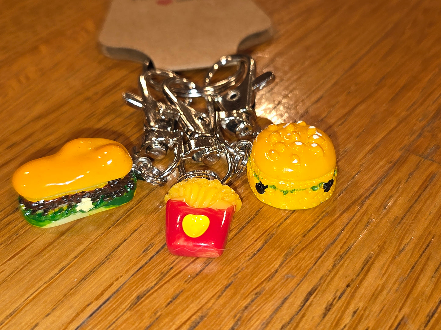 Fast Food Meal 1, Stitch Markers, Set of 3